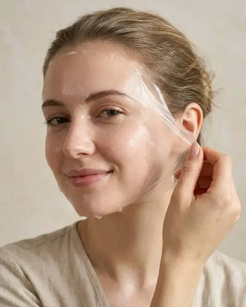 peel-off mask routine