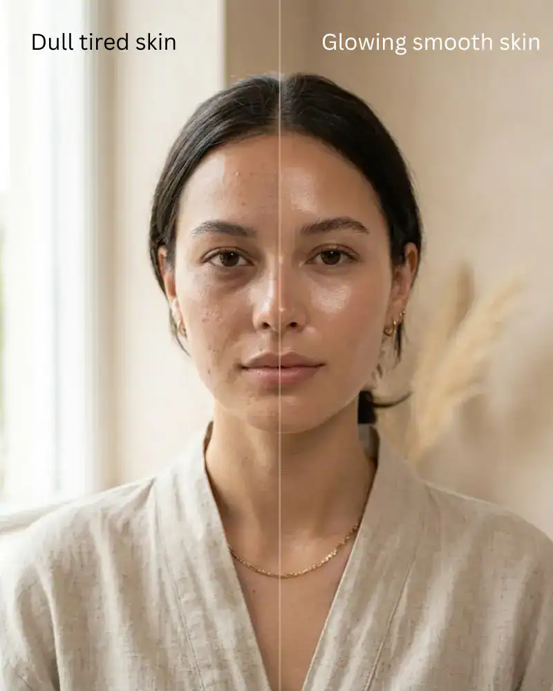 glass skin overnight